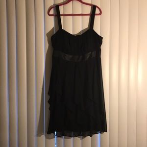 Black knee length cocktail dress
